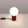 Lampada da tavolo HALO 1xG9/8W/230V diametro 12 cm rosso