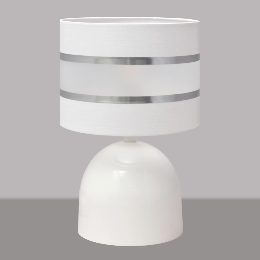Lampada da tavolo HELEN 1xE27/15W/230V bianco