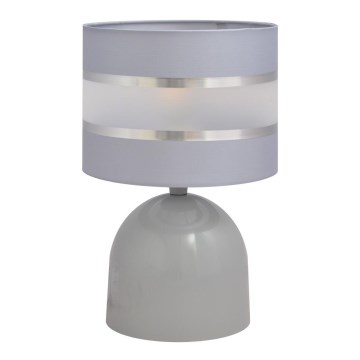 Lampada da tavolo HELEN 1xE27/15W/230V grigio/argento