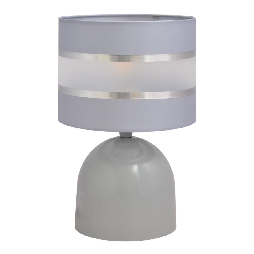 Lampada da tavolo HELEN 1xE27/15W/230V grigio/argento