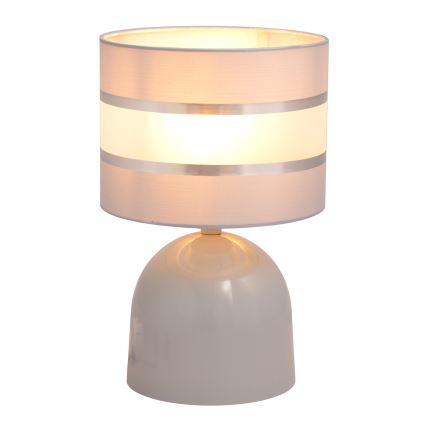 Lampada da tavolo HELEN 1xE27/15W/230V grigio/argento