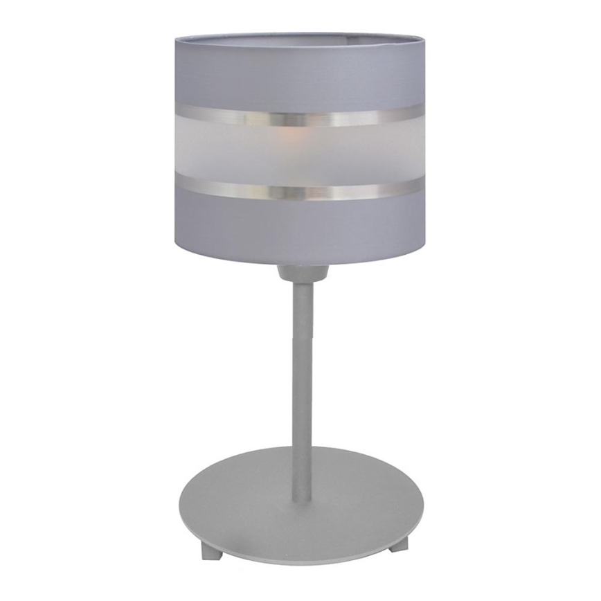 Lampada da tavolo HELEN 1xE27/15W/230V grigio/argento