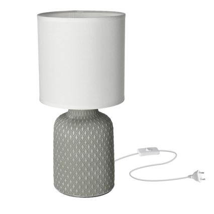 Lampada da tavolo INER 1xE14/40W/230V grigio