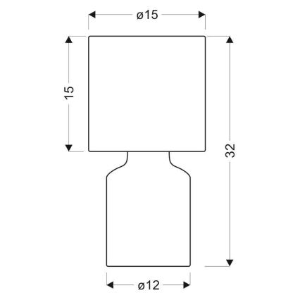 Lampada da tavolo INER 1xE14/40W/230V rosa