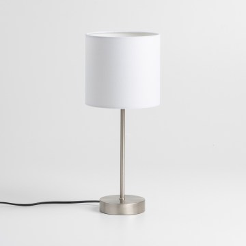 Lampada da tavolo LED 1xE14/5W/230V bianco/cromo satinato