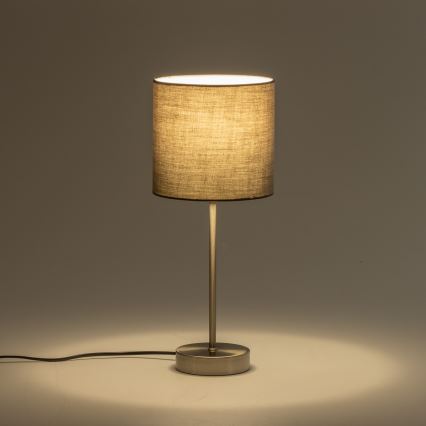 Lampada da tavolo LED 1xE14/5W/230V grigia/cromo opaco