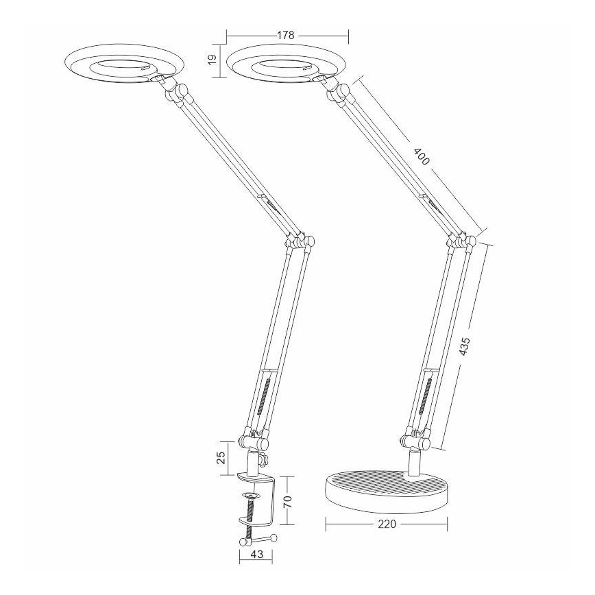 Lampada da tavolo LED BIANCA LED/8W/230V