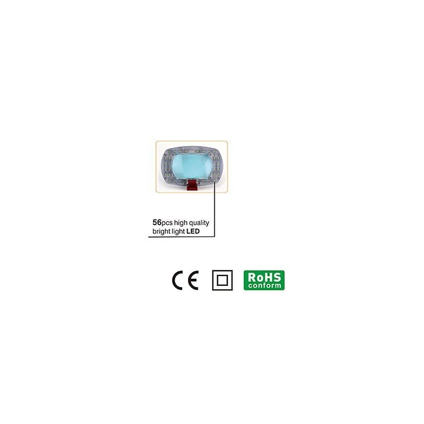 Lampada da tavolo LED con lente d'ingrandimento LED/7W/230V 6500K bianco