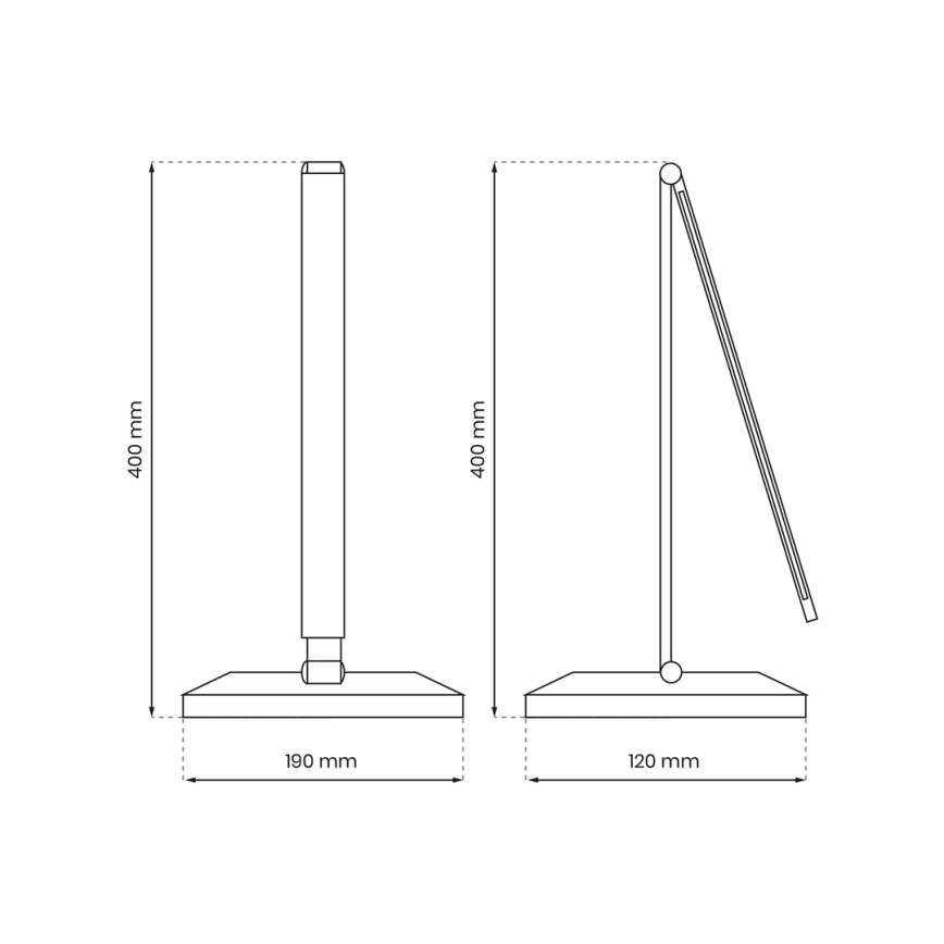 Lampada da tavolo LED con ricarica wireless VARIO LED/5W/230V 3000-6000K nero