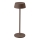 Lampada da tavolo LED da esterno dimmerabile touch ricaricabile LED/2W/5V 4400 mAh IP54 marrone