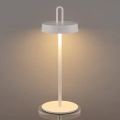 Lampada da tavolo LED dimmerabile a sfioramento ricaricabile per esterni SHINE LED/1,5W/3,7V 3000 mAh IP44 bianco