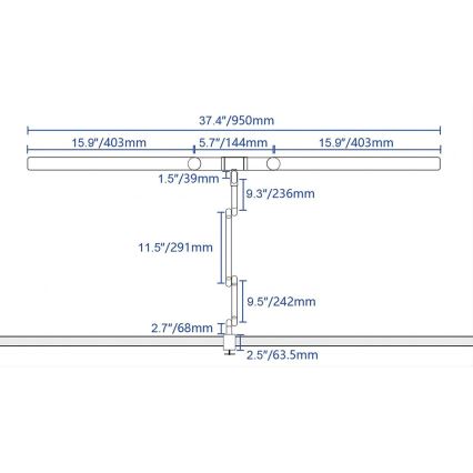 LED Dimmerabile touch flessibile lampada da tavolo POINTIQ LED/24W/230V 3000-6500K CRI 92 nero