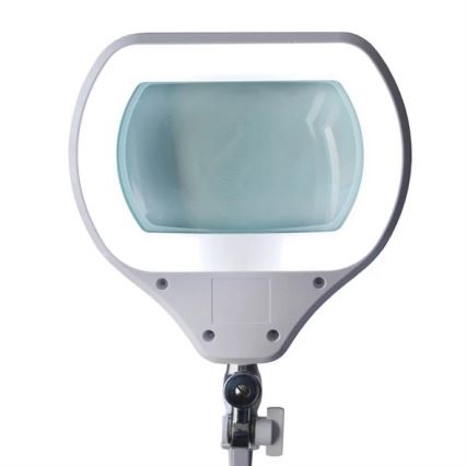 Lampada da tavolo LED dimmerabile con lente d'ingrandimento LED/12W/230V bianca