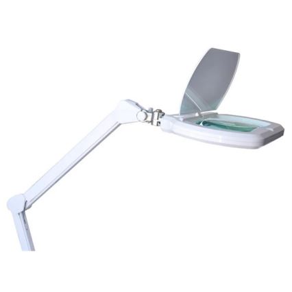 Lampada da tavolo LED dimmerabile con lente d'ingrandimento LED/12W/230V bianca