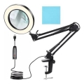 Lampada da tavolo LED dimmerabile con una lente d