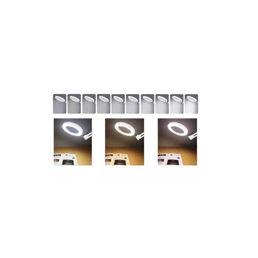 Lampada da tavolo LED dimmerabile con una lente d'ingrandimento LED/6W/5V 3000K/4000K/6000K bianco