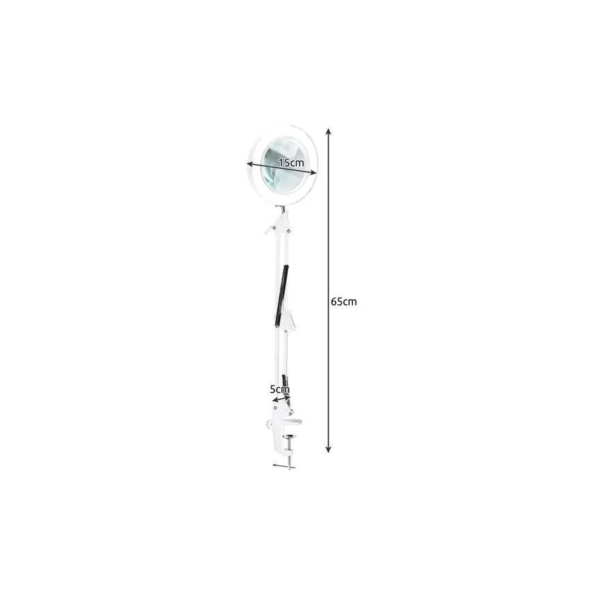 Lampada da tavolo LED dimmerabile con una lente d'ingrandimento LED/6W/5V 3000K/4000K/6000K bianco
