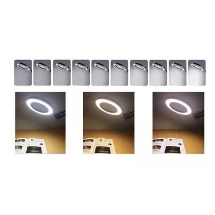Lampada da tavolo LED dimmerabile con una lente d'ingrandimento LED/6W/5V 3000K/4000K/6000K nero