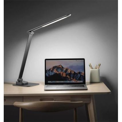 Lampada da tavolo LED dimmerabile con USB LED/7,5W/230V 3000K/4000K/5500K antracite