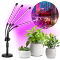 Lampada da tavolo LED dimmerabile e flessibile per coltivazione di piante VITARO 4xLED/10W/230V nero