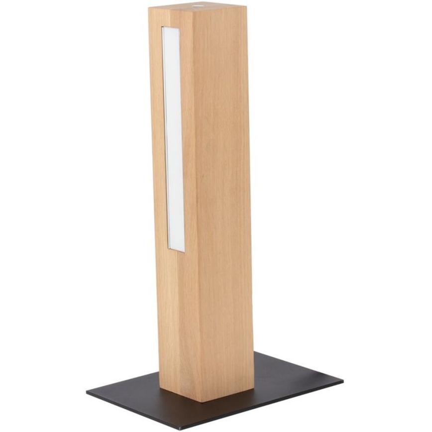 Lampada da tavolo LED dimmerabile LEON LED/9W/230V quercia