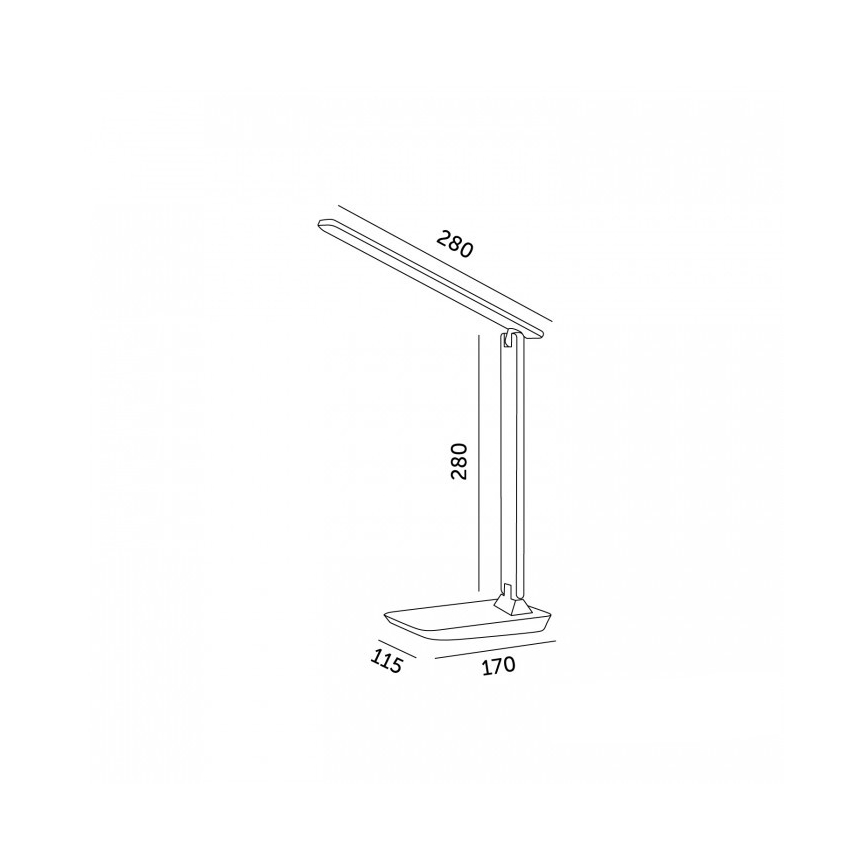 Lampada da tavolo LED dimmerabile NOBLITE N LED/7W/230V 3000/4000/6500K grigia