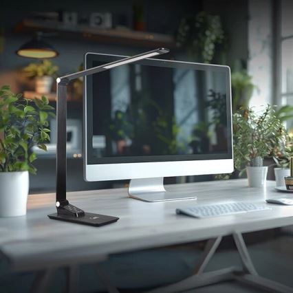 Lampada da tavolo dimmerabile LED con USB LED/7W/230V 3000K/4000K/5500K nero