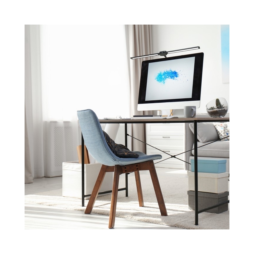 Lampada da tavolo LED dimmerabile USB TENUIX DUO LED/14W/5V 3000-6000K nera