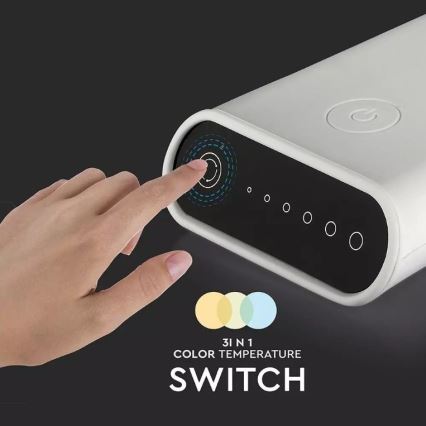 Lampada da tavolo LED flessibile dimmerabile LED/6,5W/5V 2000 mAh 3000K/4500K/6000K