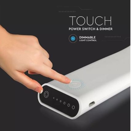 Lampada da tavolo LED flessibile dimmerabile LED/6,5W/5V 2000 mAh 3000K/4500K/6000K