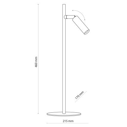 Lampada da tavolo LED LAGOS 1xG9/6W/230V 4000K bianca