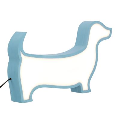 Lampada da tavolo LED per bambini DOG LED/12W/230V blu