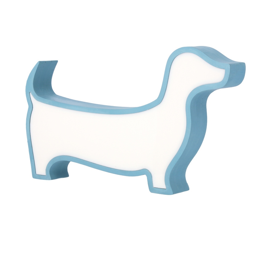 Lampada da tavolo LED per bambini DOG LED/12W/230V blu