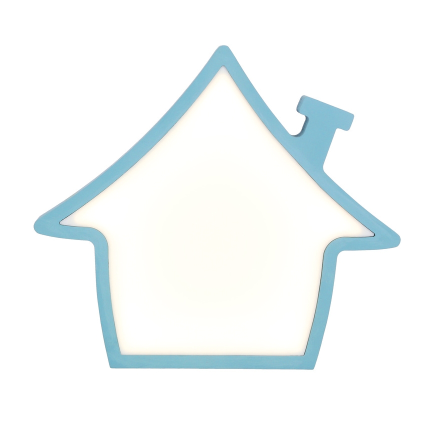 Lampada da tavolo LED per bambini HOUSE LED/10W/230V blu
