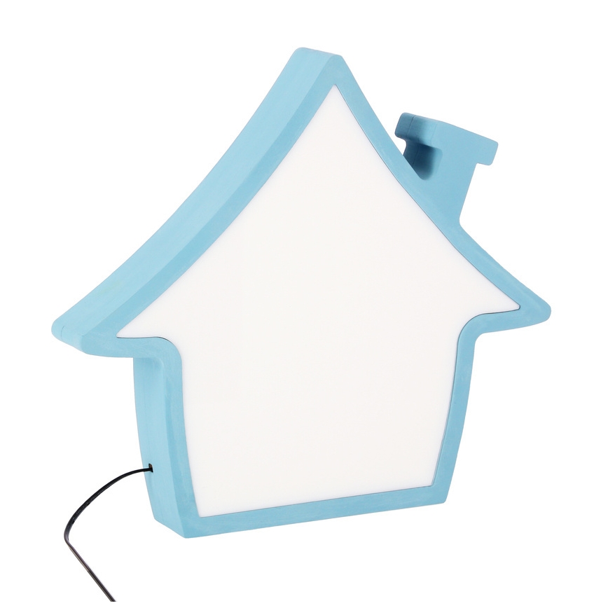 Lampada da tavolo LED per bambini HOUSE LED/10W/230V blu