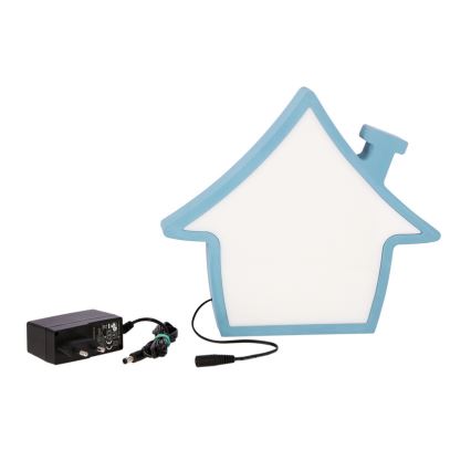 Lampada da tavolo LED per bambini HOUSE LED/10W/230V blu