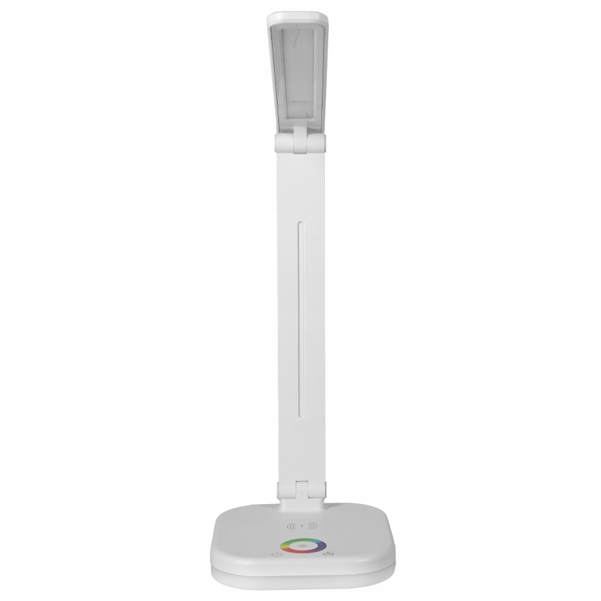 Lampada da tavolo LED RGBW dimmerabile con ricarica wireless LED/7W/5V USB bianca