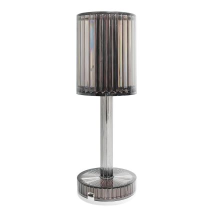 Lampada da tavolo ricaricabile a LED con controllo touch SIMPLE LED/1W/5V 3000-6000K 2400 mAh grigio fumé