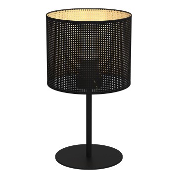 Lampada da tavolo LOFT SHADE 1xE27/60W/230V diametro 18 cm nero/oro