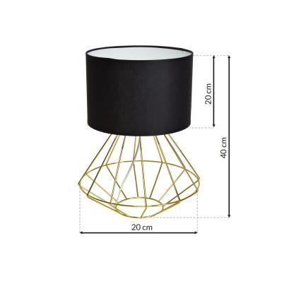 Lampada da tavolo LUPO 1xE27/60W/230V