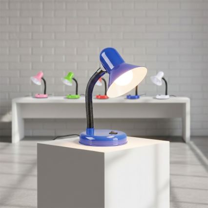 Lampada da tavolo MENTOR 1xE27/15W/230V blu