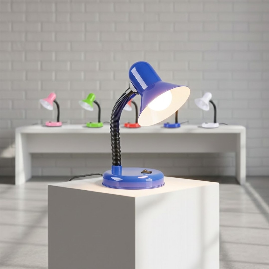 Lampada da tavolo MENTOR 1xE27/15W/230V blu