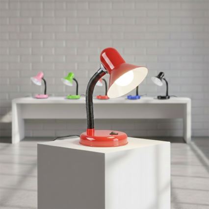 Lampada da tavolo MENTOR 1xE27/15W/230V rossa