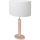 Lampada da tavolo MERCEDES 1xE27/40W/230V 60 cm bianco/quercia
