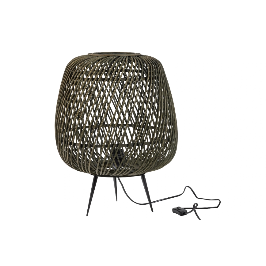 Lampada da tavolo MOZA 1xE27/60W/230V bambù verde