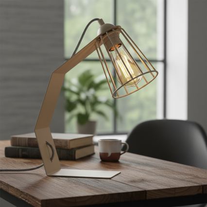 Lampada da tavolo NANDO 1xE27/15W/230V beige
