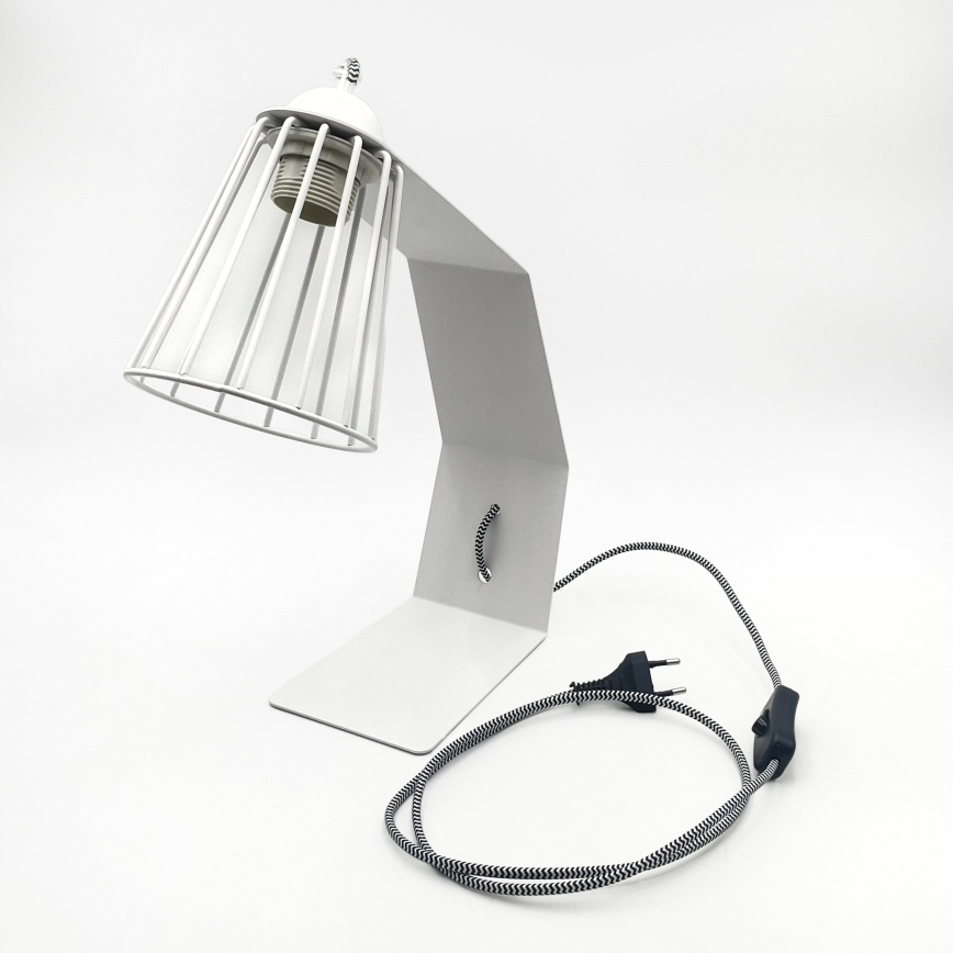 Lampada da tavolo NANDO 1xE27/15W/230V bianca