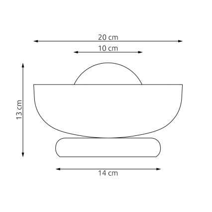 Lampada da tavolo OZZY 1xG9/8W/230V grigia