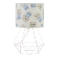 Lampada da tavolo per bambini KIDS ROOM 1xE27/60W/230V Ø 18 cm con orsetto