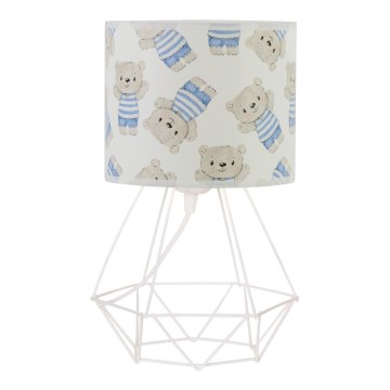 Lampada da tavolo per bambini KIDS ROOM 1xE27/60W/230V Ø 18 cm con orsetto